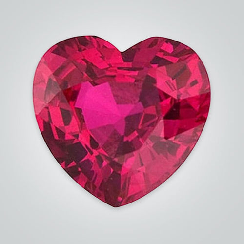 Natural AA Ruby - Heart