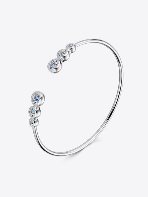 1.8 carat moissanite bracelet|Color:Silver