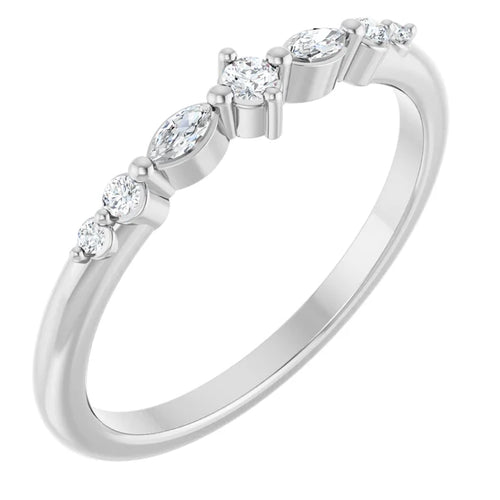 Natural Diamond Stackable Wedding Ring