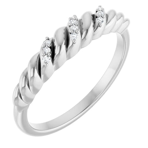 Custom Chunky Dome Ring With Diamonds