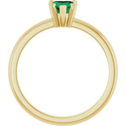 Custom Diamond and Heart Gemstone Ring