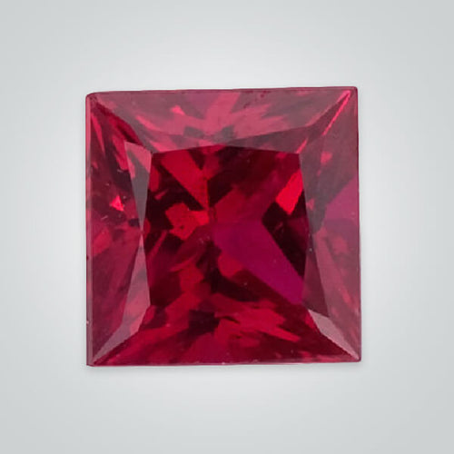 Natural AAA Ruby - Princess Cut