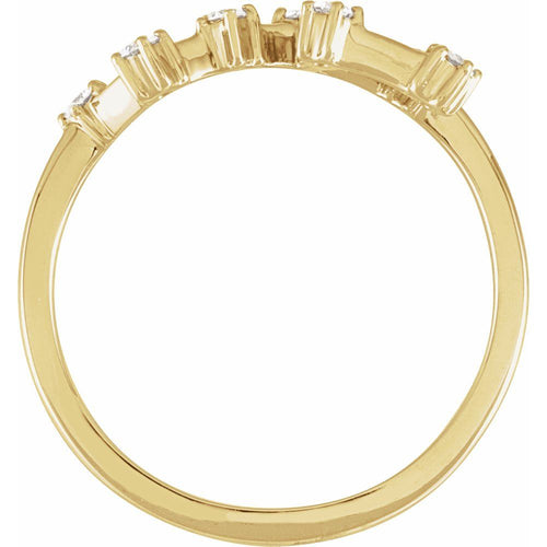 Zodiac Constellation Diamond Ring - Leo|Material:14K Yellow Gold