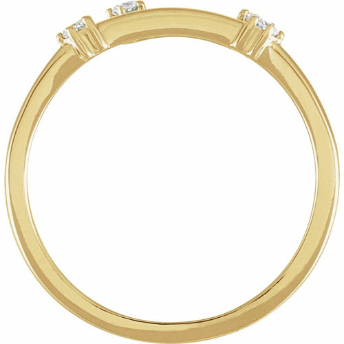 Zodiac Constellation Diamond Ring - Aries|Material:14K Yellow Gold