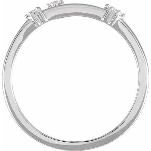 Zodiac Constellation Diamond Ring - Aries|Material:14K White Gold