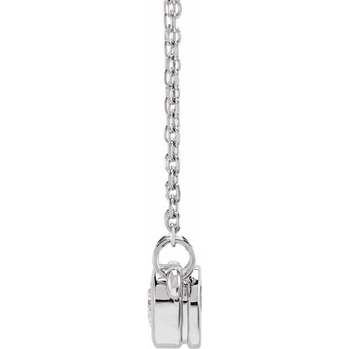 14K Gold Natural Diamond Heart Necklace|Material:Platinum
