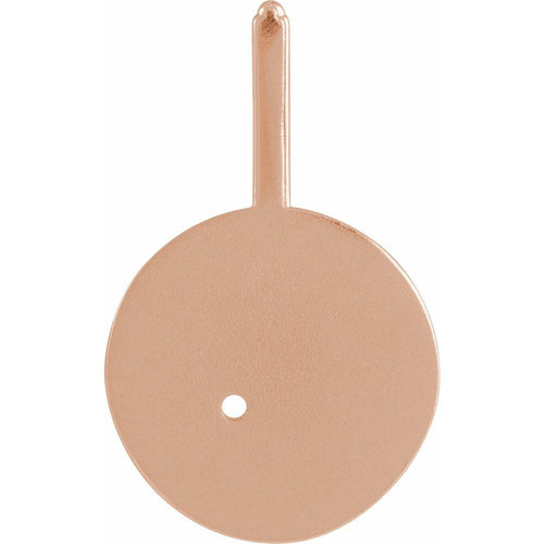 Zodiac Constellation Round Pendant Necklace - Capricorn Diamond and Sapphire|Material:14K Rose Gold