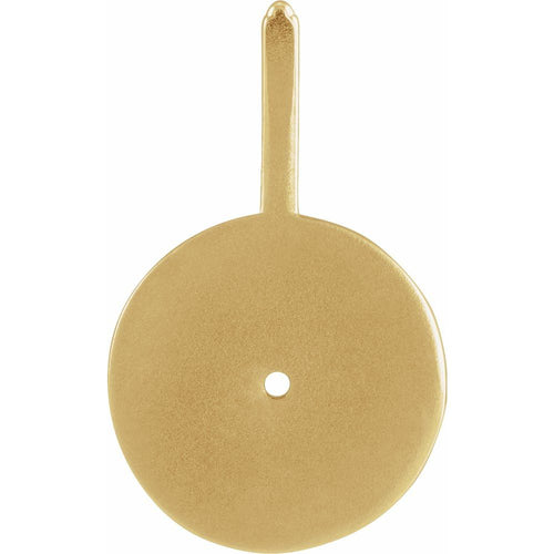 Zodiac Constellation Round Pendant Necklace - Gemini Diamond and Peridot|Material:14K Yellow Gold