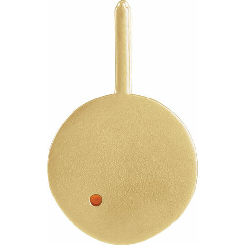 Zodiac Constellation Round Pendant Necklace - Taurus Diamond and Fire Opal|Material:14K Yellow Gold