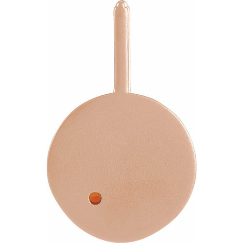 Zodiac Constellation Round Pendant Necklace - Taurus Diamond and Fire Opal|Material:14K Rose Gold
