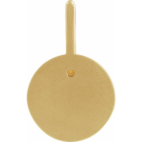 Zodiac Constellation Round Pendant Necklace - Leo Diamond and Citrine|Material:14K Yellow Gold
