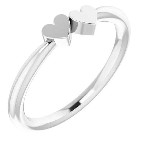 Engraveable Personalized Gold Heart Ring