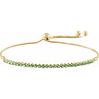Adjustable Bolo Bracelet - Emerald