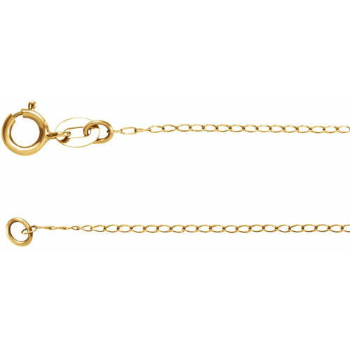 XO Charm Pendant Necklace|Material:14K Yellow Gold