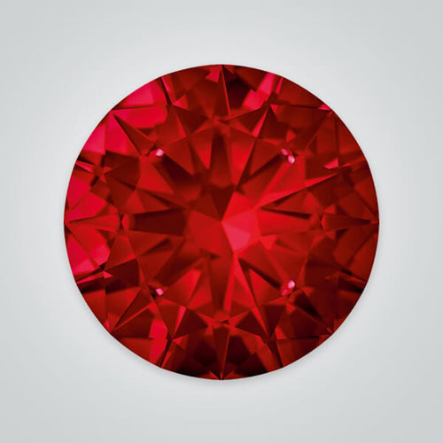 Natural AAA Ruby - Round (Checkered)