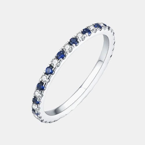 royal moissanite sapphire ring
