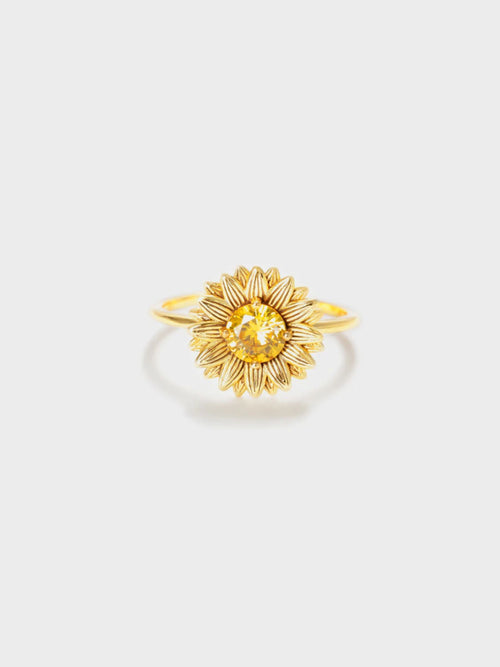 sunflower ring|Color:Gold